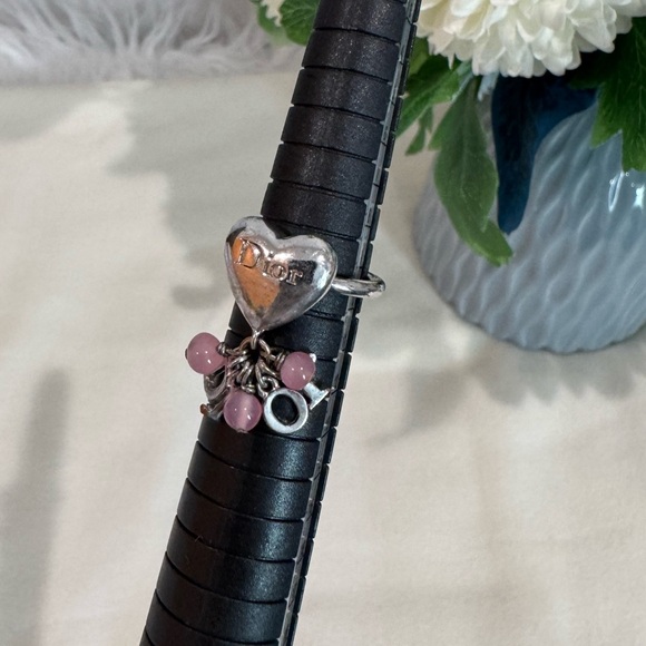 Christian Dior Heart Logo Ring | Size US 5 - Picture 10 of 16